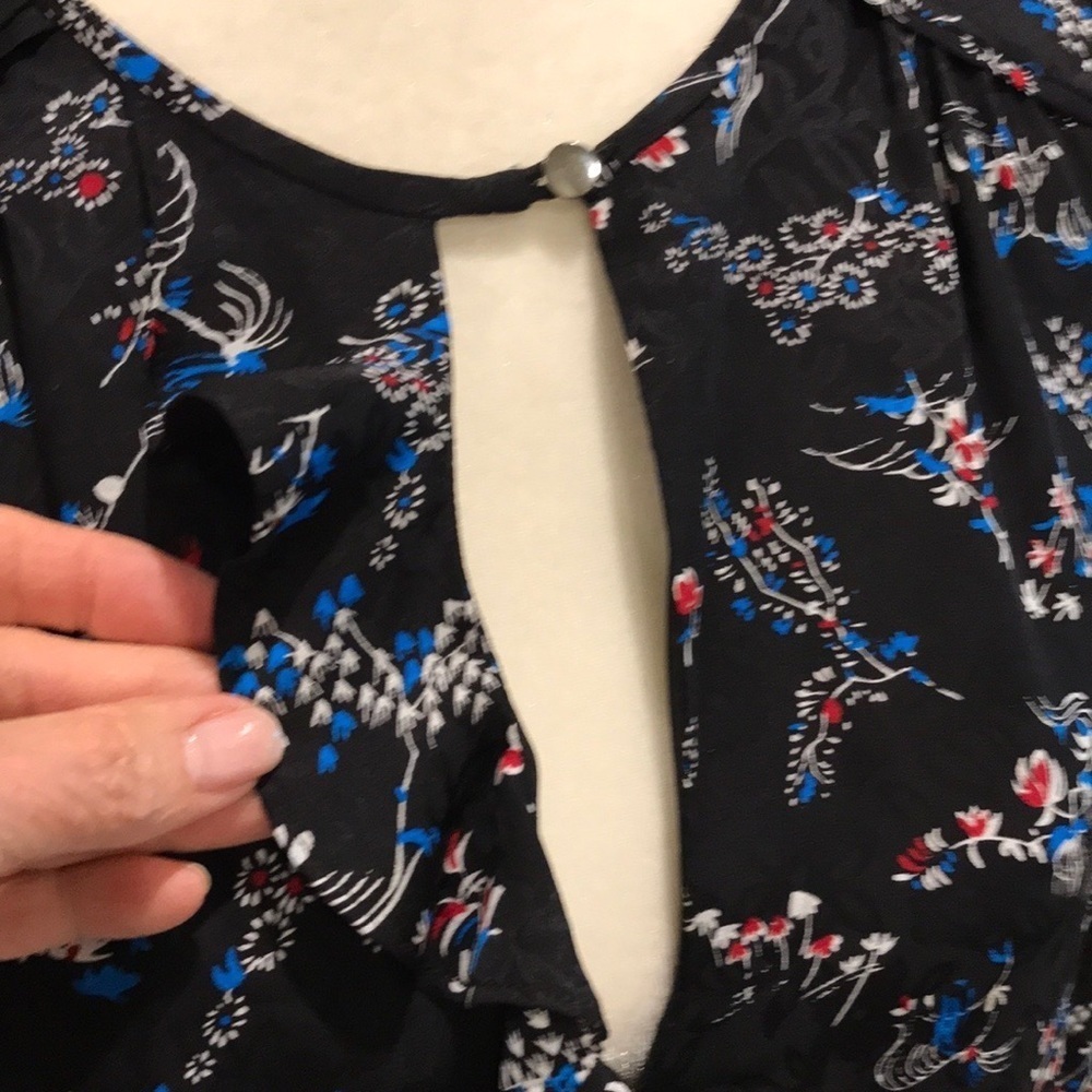 Veronica Beard Floral Print Silk Dress - Picture 6 of 10